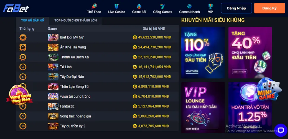 Ưu đãi VIP 8kbet